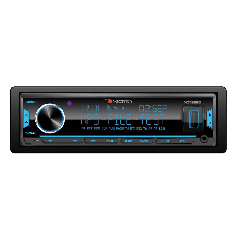 Nakamichi Headunit NQ-732BD 1DIN Stereo with Built-in Amplifier App Control