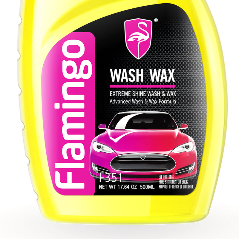 Flamingo Car Care Shampoo Wash Wax 500ml