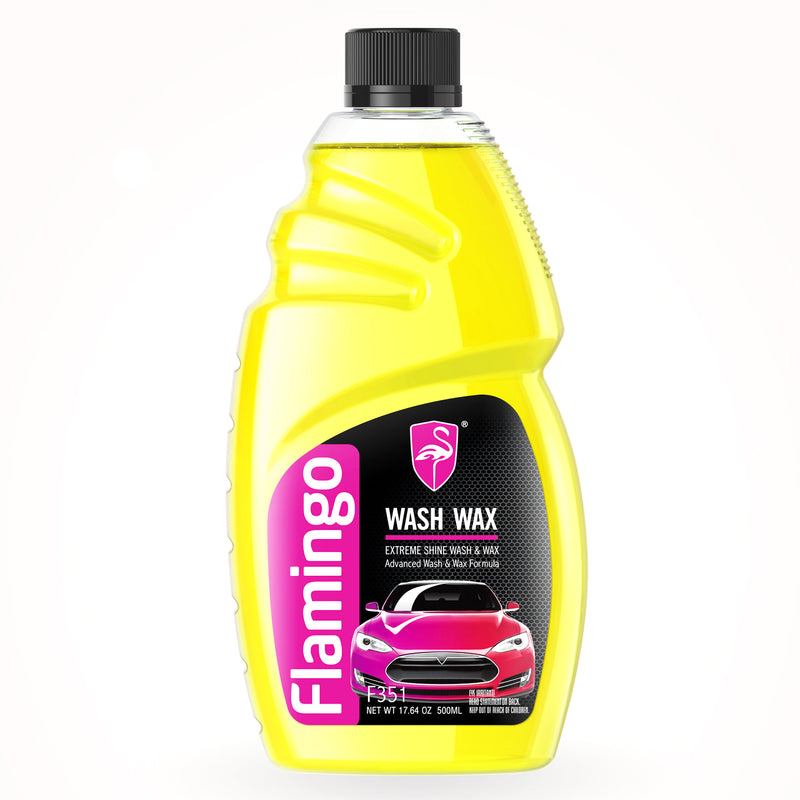 Flamingo Car Care Shampoo Wash Wax 500ml