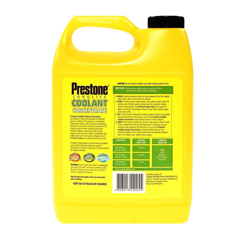 Prestone Longlife Coolant Concentrate 3 Liters