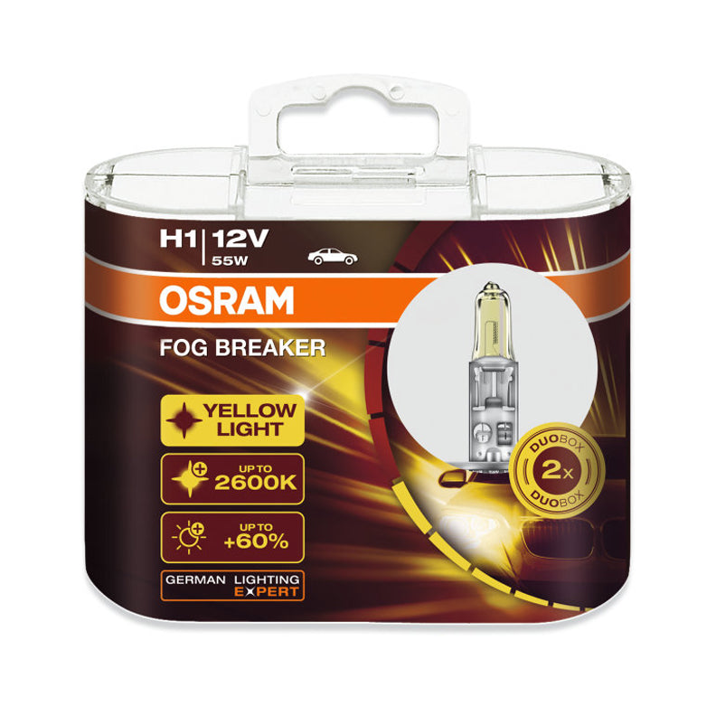 Osram Fog Breaker Yellow Light 2600K H1 55W