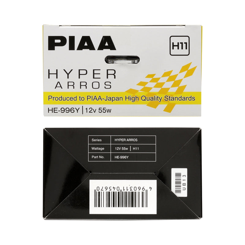 PIAA Hyper Arros 2500K Ion Yellow Halogen Bulb H11