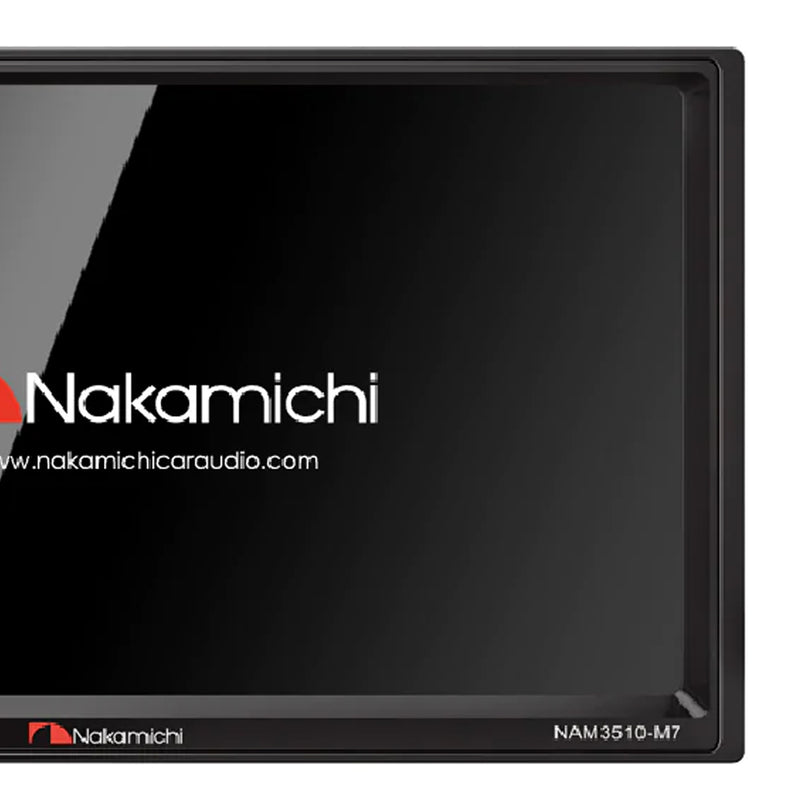Nakamichi NAM3510-M7 2DIN Apple Carplay/Android Auto AV Receiver, 7" Touch Panel