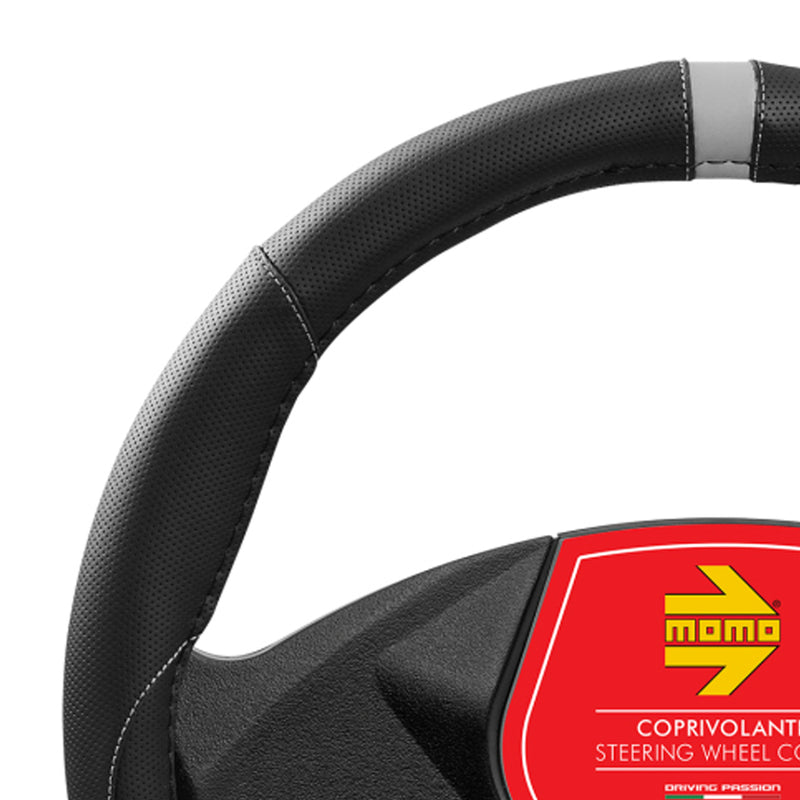 MOMO Steering Wheel Cover Elegant Black/Grey M