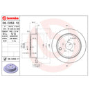 Brembo Rear Rotor Disc 08.C252.11 for Subaru BRZ, Forester, Legacy, Toyota GT86