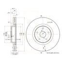 Brembo Front Rotor Disc 09.7812.21 for Subaru Impreza WRX STI GRB 2007-2014