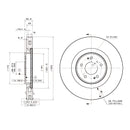 Brembo Front Rotor Disc 09.A196.11 for Mitsubishi Lancer Evolution X 2007-2016