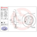 Brembo Rear Rotor Disc 09.A197.11 for Mitsubishi Lancer Evolution X 2007 - 2016