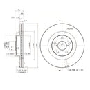 Brembo Front Rotor Disc 09.A921.11 for Subaru BRZ 2012-2020, Forester 2003-2018, Impreza 2012-2016, Legacy 2003-2014, XV 2013-2017, Toyota GT86