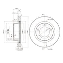 Brembo Front Rotor Disc 09.A966.11 for Toyota Land Cruiser 200 2008-2021