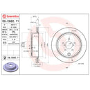 Brembo Rear Rotor Disc 09.C662.11 for Toyota GT86, Subaru BRZ Gen 1