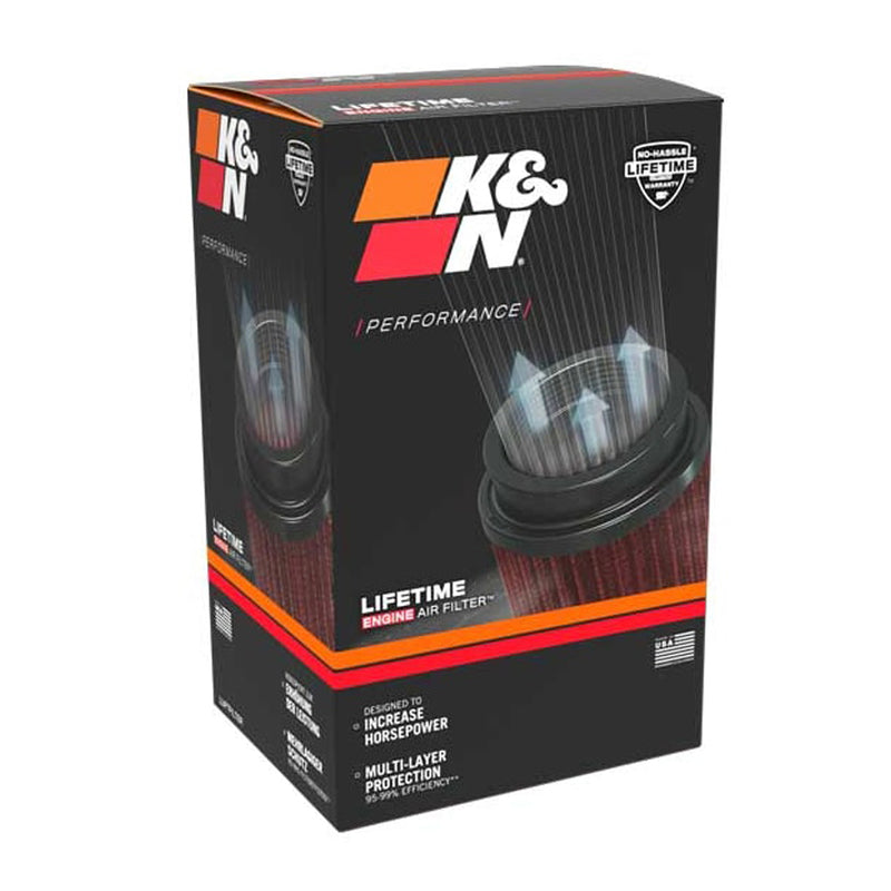 K&N Universal Clamp-On Air Filter RU-4630XD 3.5" Inlet, 6.5" Height