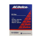 ACDelco Oil Filter for Hyundai Starex 2000-, Kia Carnival, Sorento, Carens, 2002-2009, K2500, K2700