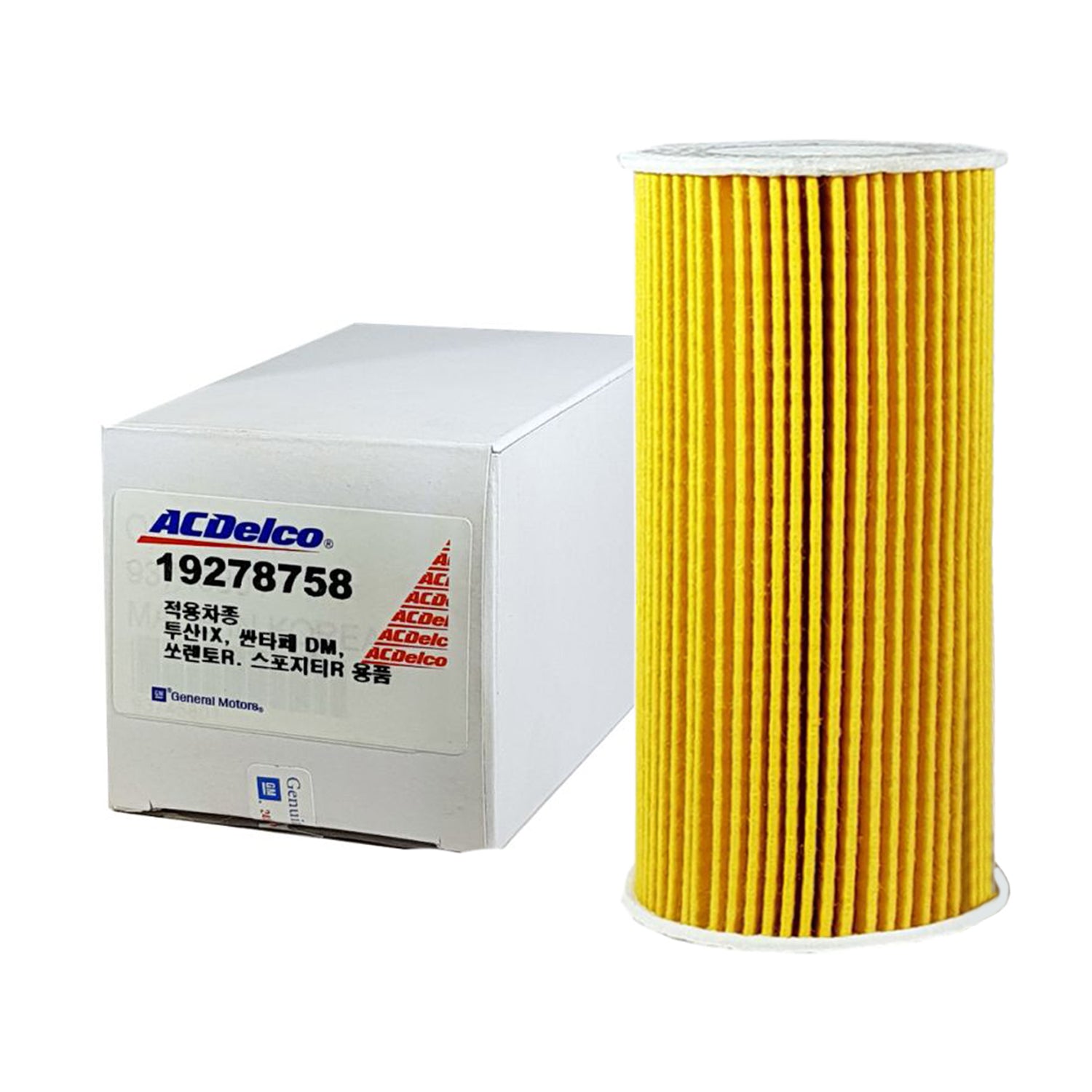 ACDelco Oil Filter for Hyundai Santa Fe 11-, Tucson 11- CRDi, Kia Spor