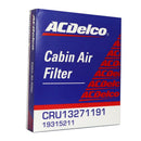 ACDelco Cabin Filter Pollen for Chevrolet Cruze 1.8L, Orlando 1.8L, Malibu, Spin