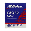 ACDelco Cabin Filter Pollen for Chevrolet Cruze 1.8L, Orlando 1.8L, Malibu, Spin