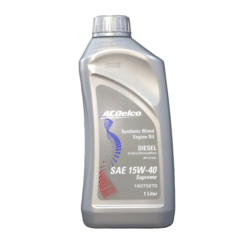 ACDelco Engine Oil Synthetic Blend Supreme Diesel 15W40 1 Liter