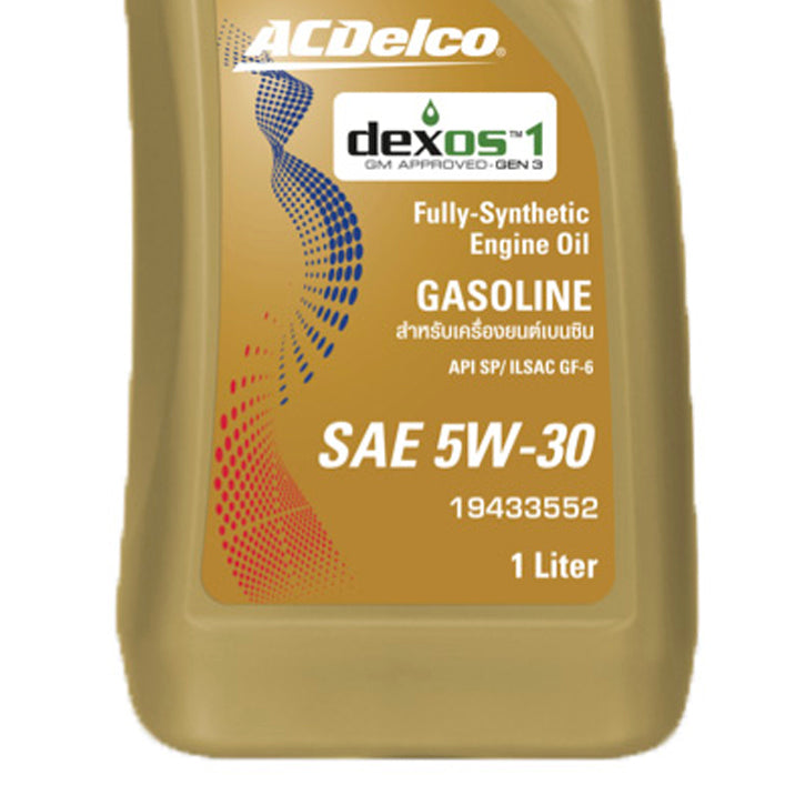 ACDelco 5W30 Fully Synthetic Dexos1 Gen3 (Gas) 1 Liter