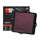 K&N Engine Air Filter Washable 33-2047 for Honda Civic CX, DX, EX, CRX, Isuzu Gemini