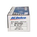 ACDelco Front Brake Pad for Kia Optima 2010-2013