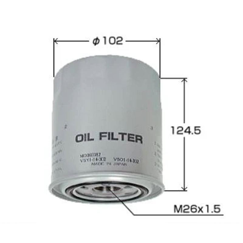 VIC Oil Filter C-306 for Mitsubishi, L200/300, Adventure, Strada, Hyundai Starex, Kia Besta