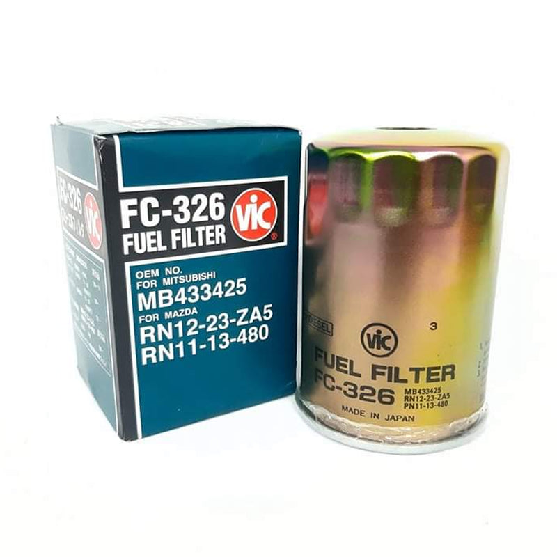 VIC Fuel Filter FC-326 for Isuzu Trooper, Nissan Old Van short, Kia Besta, Carnival, Sportage