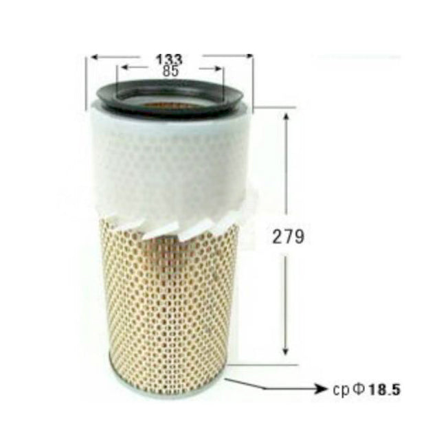 VIC Air Filter A-334S Mitsubishi L200, L300 45D6 Diesel, Pajero