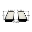 VIC Cabin Filter AC-406E 2pcs. per set for Mazda 3