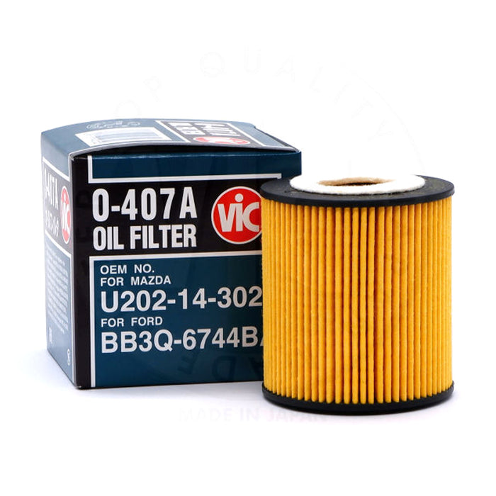 VIC Oil Filter Element Type O-407A for Ford Ranger, Everest, Mazda BT-