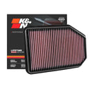 K&N Engine Air Filter Washable 33-5023 for Jeep Wrangler 2.8 Diesel 2007-2018, Rubicon Diesel