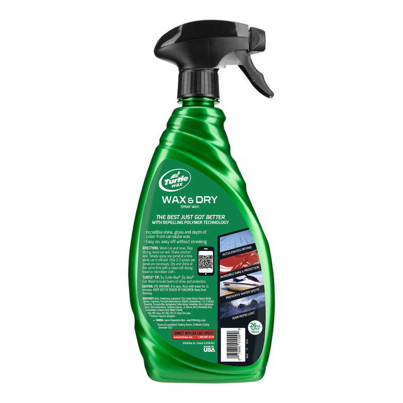 Turtle Wax 1-Step Wax & Dry 26oz