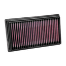 K&N Engine Air Filter Washable 33-5081 for Hyundai Accent Gas 2018-2022, Kia Rio Gas 2018-2023
