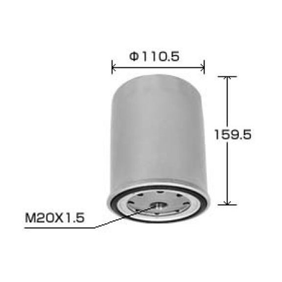 VIC Oil Filter C-510A for Isuzu 6BG1 (Secondary)