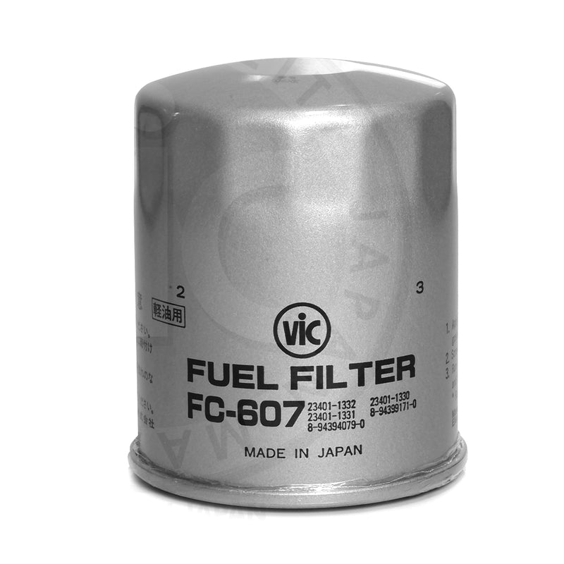 VIC Fuel Filter FC-607 for Isuzu Trooper 4JX1, 4HF1, 6HE1