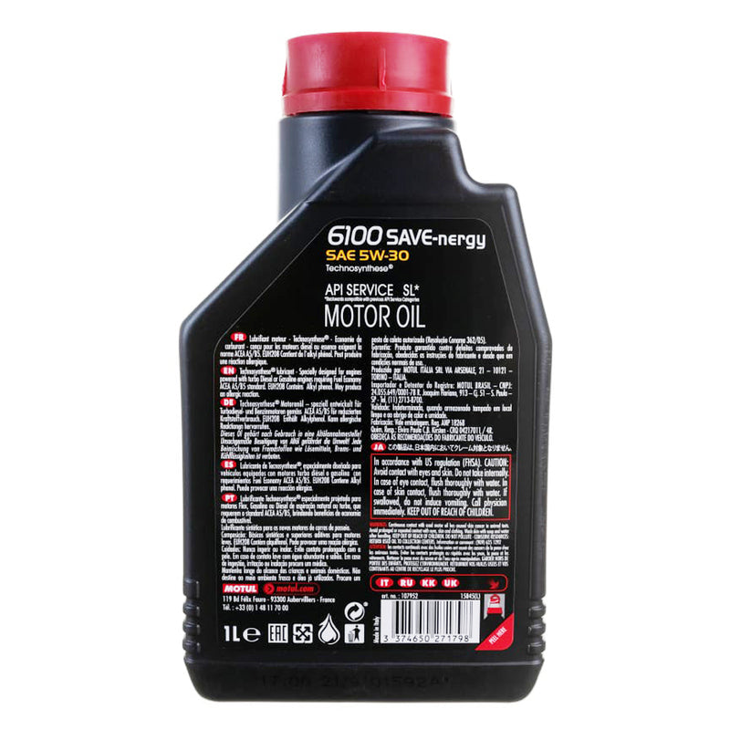 Motul 6100 Save-Nergy Technosynthese 5W30 1 Liter