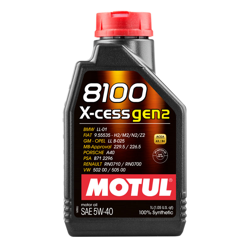 Motul 8100 X-Cess Gen 2 5W40 1 Liter