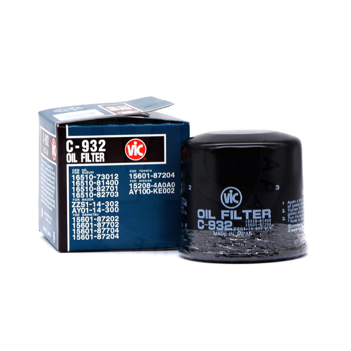 VIC Oil Filter C-932 for Suzuki Vitara, Esteem, Jimny '19-, Swift Dzir VIC Oil Filter C-932 for Suzuki Vitara, Esteem, Jimny '19-, Swift Dzir