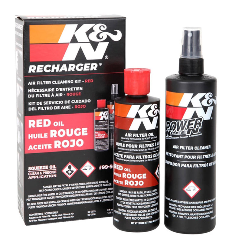 K&N Recharger Air Filter Cleaning Kit Red Squeeze Type