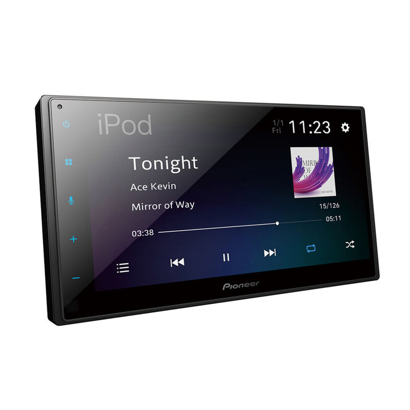 Pioneer 2DIN DMH-A5450BT 6.8" AV Receiver with USB & Bluetooth, Apple Carplay/Android Auto & Wireless Mirroring for Android
