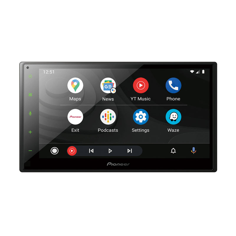 Pioneer 2DIN DMH-A5450BT 6.8" AV Receiver with USB & Bluetooth, Apple Carplay/Android Auto & Wireless Mirroring for Android