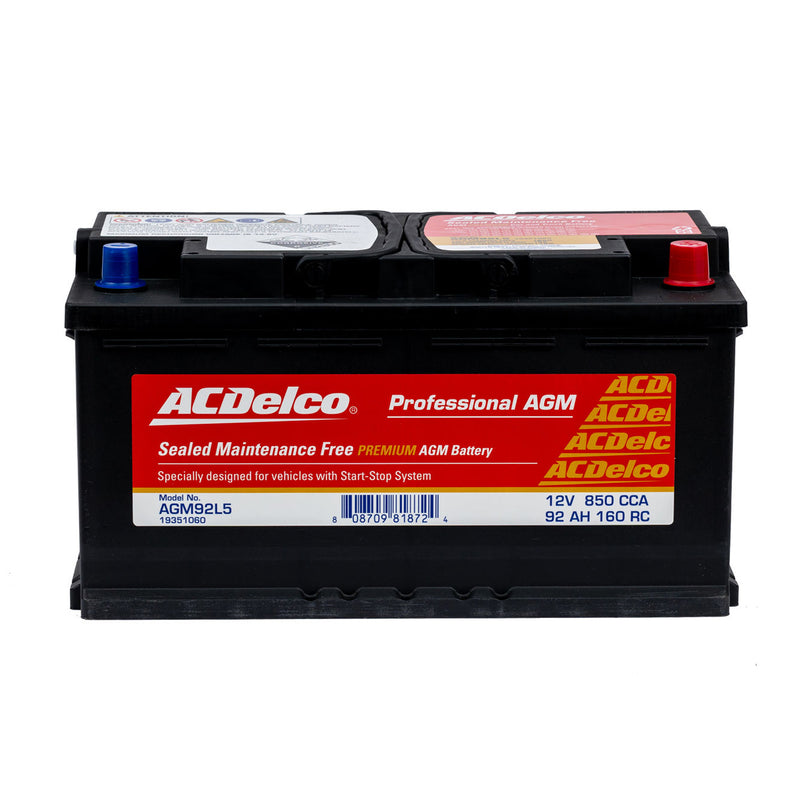 ACDelco Battery AGM DIN88 / BCI 49 / DIN H8 / L5 / AGM92L5