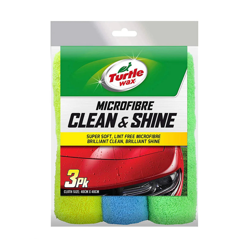 Turtle Wax Microfiber Clean & Shine 3pcs/pk