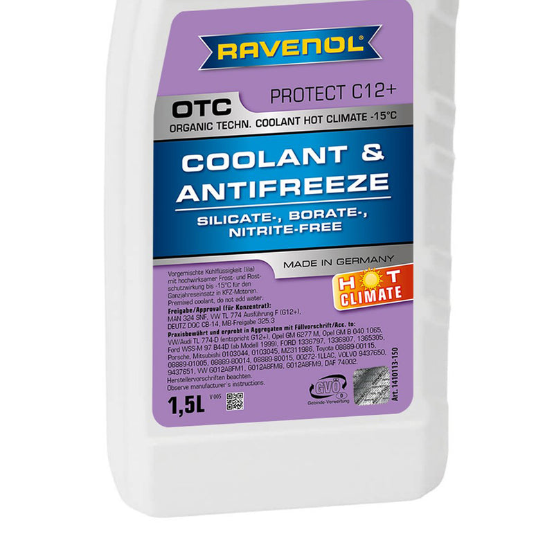 Ravenol Radiator Coolant OTC HOT CLIMATE Antifreeze 1.5 Liter