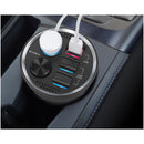 Exea Car Cup Charger with USB and Socket