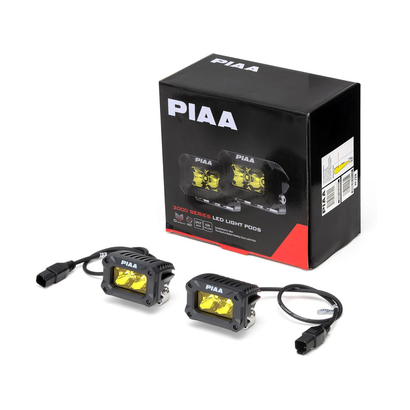 PIAA LED Pod 2000 Series Spot Beam Ion Yellow 12V, 9.2W 3"