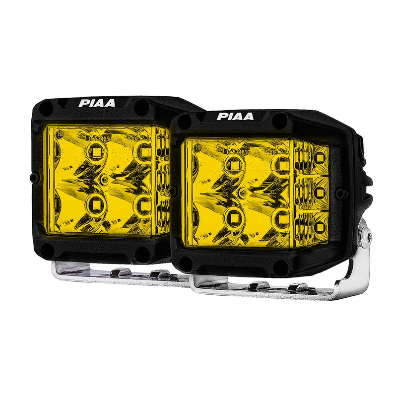 PIAA LED Cube Quad Edge Wide-Angle Driving Ion Yellow 12V, 24W 4"
