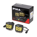 PIAA LED Cube Quad Edge Wide-Angle Driving Ion Yellow 12V, 24W 4"