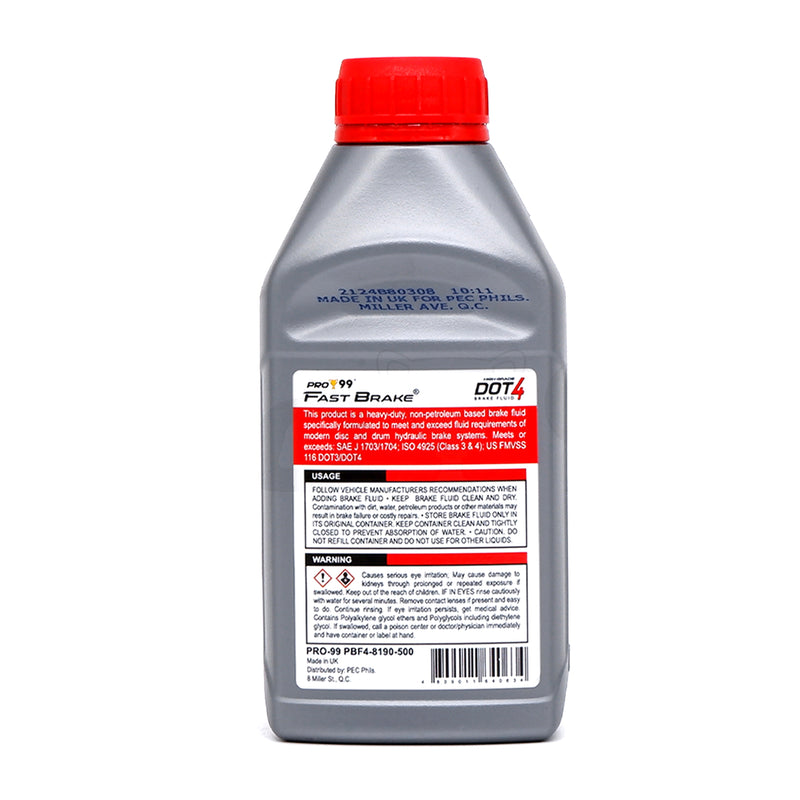 Pro99 Pro99 Brake Fluid Fast Brake High Grade DOT 4 500ml