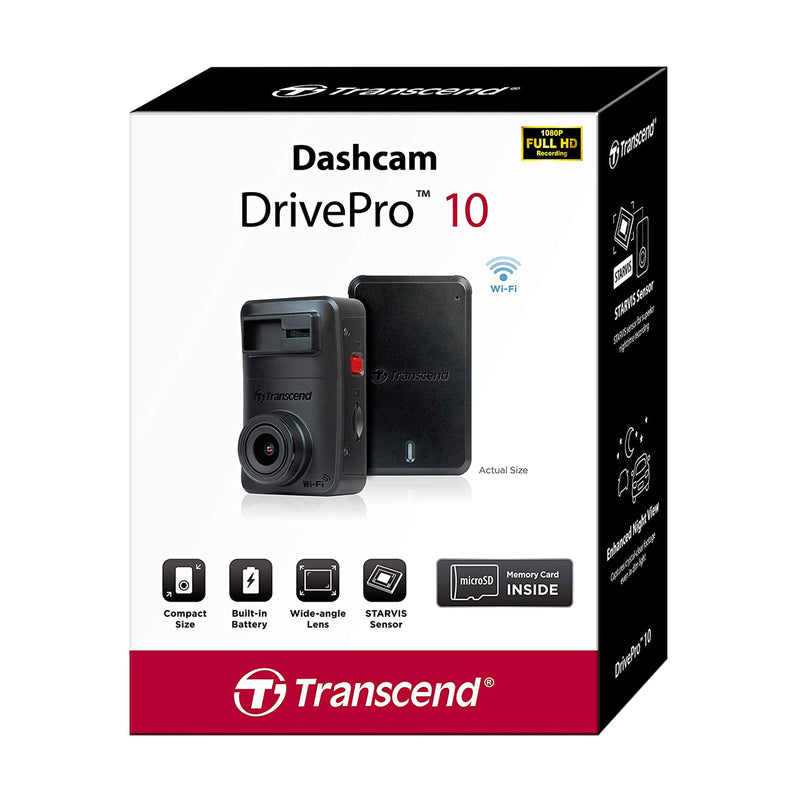 Transcend Dashcam DrivePro 10 1440P 2K QHD 64GB