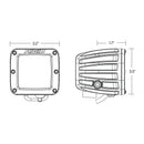 Rigid LED Light Pod D-Series Pro Spot Amber 3" Pair